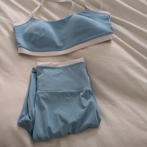 Light Blue Women's Workout Set